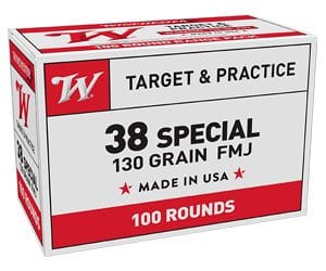 WIN USA TRGT 38SPL 130GR FMJ 100/500