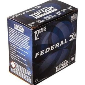 Federal Premium Top Gun 12 Gauge 1oz Sporting Centerfire Shotgun Ammo, 1250 FPS, 8 Shot, 25 Rounds, TGS128 8