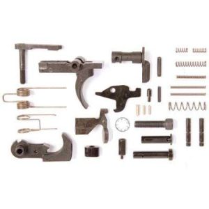 LBE Unlimited 223 Rem/556NATO Lower Parts Kit W/o Trigger Guard or Pistol Grip, Black, LBAR15LPK
