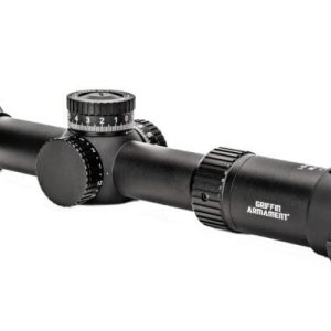 1-10×28 SFP scope featuring a MIL Green dot reticle, zero-stop