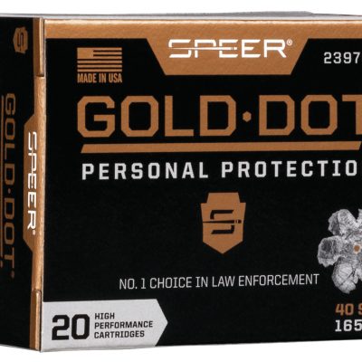 Speer 23970GD Gold Dot Personal Protection 40S&W 165gr Hollow Point 20 Per Box/10 Case