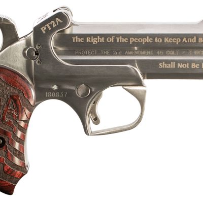 Bond Arms PT2A Protect the 2nd Amendment Derringer Single 45 Colt (LC)/410 Gauge 4.25″ 2 Round Stainless Steel
