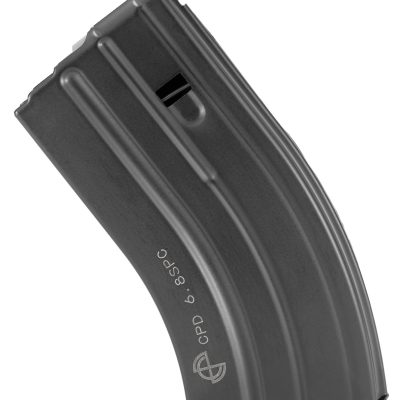 DuraMag 2068041207CPD SS  20rd 22 Nosler/6.8 SPC for AR-15 Black w/ Gray Follower Detachable
