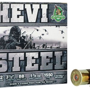 HEVI-Shot HS65088 HEVI-Steel 12Gauge 3.50" 1 3/8oz BBShot 25 Per Box/10 Case