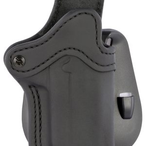 1791 Gunleather ORPDH1SBLR BH1 Optic Ready OWB 01 Stealth Black Leather Paddle Fits 4-5" 1911
