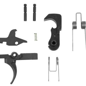 LBE Unlimited ARTRGRP Replacement Trigger Mil-Spec Group, Curved Trigger with Black Finish for AR-15