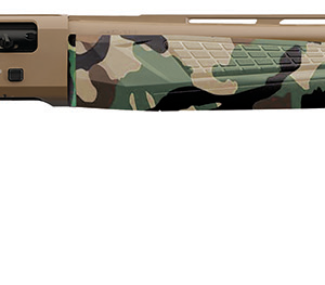Charles Daly 930328 601  12 Gauge 4+1 3" 28" Vent Rib Barrel, Flat Dark Earth Finish Aluminum Receiver, Woodland Camo Synthetic Stock, Includes 3 Choke Tubes