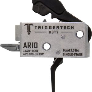 TriggerTech AHTSDB33NNF Duty Flat Trigger Single-Stage 3.50 lbs Draw Weight Fits AR-10