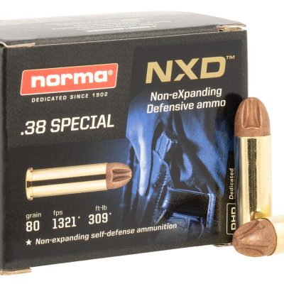 Norma Ammunition 611240020 Self Defense NXD 38Special 38gr 20 Per Box/10 Case