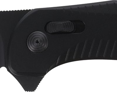 S.O.G SOG12020143 Diverge XR Folder 3″ Folding EDC Plain Black PVD D2 Steel Blade, Black Scaled Aluminum Handle