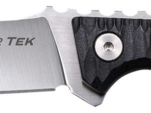 Cold Steel CSFX4RZR Razor Tek  EDC 4" Fixed Clip Point Plain Satin 4116 Krupp SS Blade, 4" Black Textured