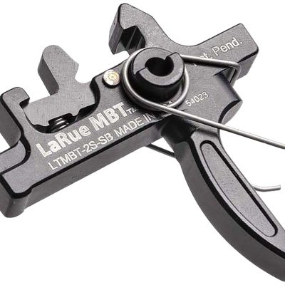 Larue Tactical LTMBT2SSB MBT-2S  Black Two-Stage Straight Fits AR10/AR15