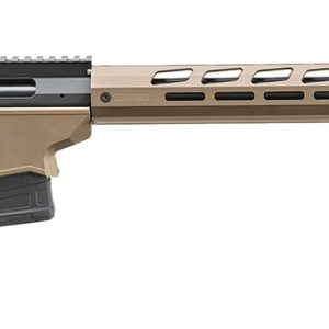 Ruger 18105 Precision  6.5 PRC 10+1 26" Black Threaded Barrel, Smoked Bronze Cerakote Picatinny Rail Stainless Steel Receiver, M-LOK Handguard, Adj Folding Black Stock, Black Magpul K2-XL Grip