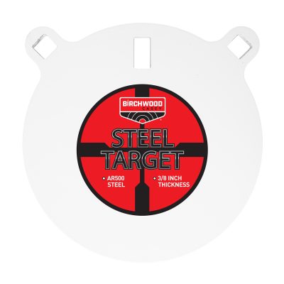 Birchwood Casey BC-RND8-38 Centerfire Target 3/8" AR500 Steel 8" Round Gong