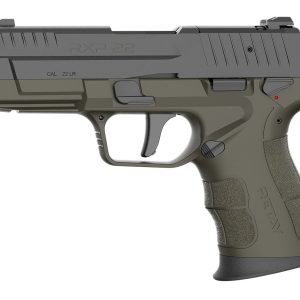 Retay USA RXP22ODBLKS13TH RXP 22 LR 13+1 4" Threaded Barrel, Black Cerakote Optic Ready/Serrated Slide, OD Green Cerakote Polymer Frame w/Accessory Rail, RMR/RMSc Footprint