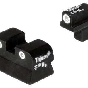 Trijicon 600138 Bright & Tough Night Sights Green/Tritium White Outline Front Sight-Green/Tritium White Outline Rear Sight Colt 1911 0.125 Tang
