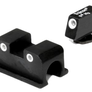 Trijicon 600505 Bright & Tough Night Sights  Green/Tritium White Outline Front Sight-Green/Tritium White Outline Rear Sight Walther Arms P99/PPQ/PPQ M2