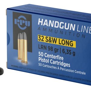 PPU PPH32SW Handgun 32S&WLong 98gr Lead Round Nose 50 Per Box/10 Case