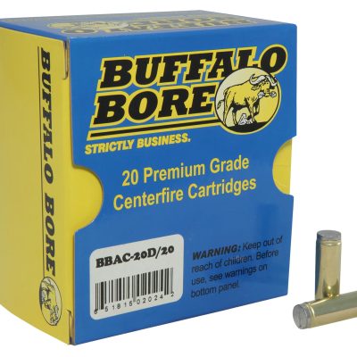 Buffalo Bore Ammunition 20D20 Standard Pressure Strictly Business 38Special 150gr Hard Cast Wadcutter 20 Per Box/12 Case
