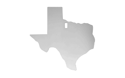 B/C AR500 3/8″ SILHOUETTE TEXAS WHT