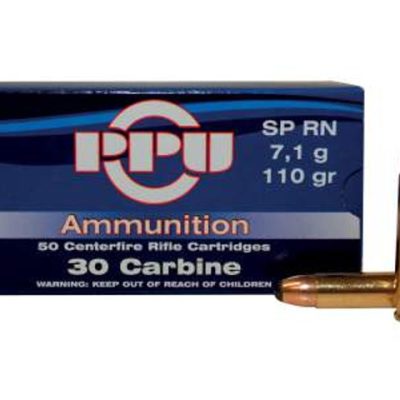 PPU 30 CARBINE SP 110GR 50RD BOX 10 BOXES PER CASE