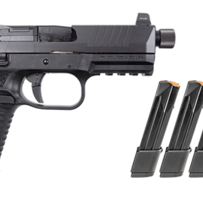 FN 509 M TACTICAL BUNDLE BLACK 9MM 4.5″ 1-15RD 4-24RD MAGS