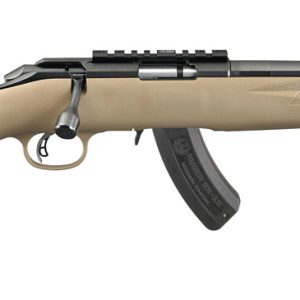RUGER AMERICAN 22MAG RIFLE 16" T.B. FDE SYNTHETIC 1-9RD MAG