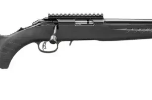 RUGER AMERICAN RIMFIRE 22WMR BOLT RIFLE 16.1″T.B. BLACK SYNTHETIC 1-9RD MAG
