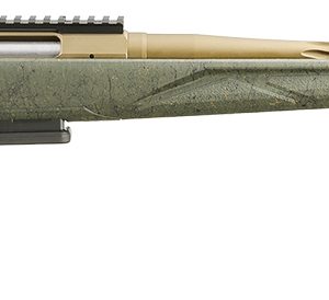 Ruger 46934 American II Predator Full Size 6mm Creedmoor 3+1 22" Burnt Bronze Cerakote Spiral Fluted Threaded Barrel & Alloy Steel Receiver w/Picatinny Rail, Green Splatter Adj LOP Synthetic Stock