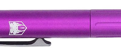 CobraTec Knives CNCOTFPPURGEN2 Tactical Pen Gen II Purple Aluminum D2 Steel Blade, Includes Pocket Clip