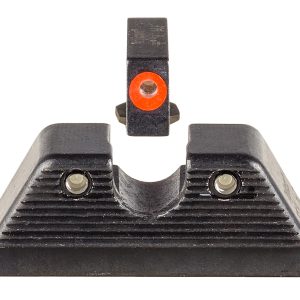 Trijicon 601092 HD XR Night Sight Set Green Tritium/Orange Outline Front, Green Tritium Rear, Black Frame, Fits Most Glock/17 MOS/19 MOS/45 MOS
