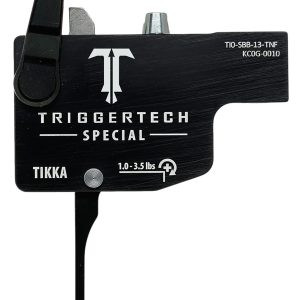 TriggerTech TI0SBB13TNF Diamond  Black Flat Lever Fits Tikka Right Hand