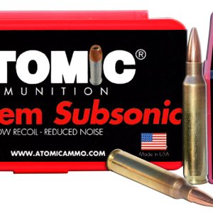 Atomic Ammunition 00429 Rifle Subsonic 223Rem 77gr Hollow Point Boat Tail 50 Per Box/10 Case