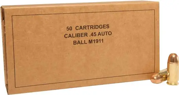 WINCHESTER USA SERVICE GRADE 45ACP 230GR 50RD BX 500RD CASE - Image 4