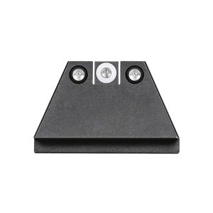 Night Fision GLK004003WGZ Suppressor Height Sights For Glock  Green Tritium White Outline Front Sight-Green Tritium Black Outline Rear Sight Glock 17/17L/19
