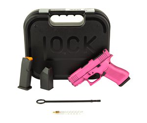 GLOCK 43X 9MM 10RD BUBBLE GUM BW