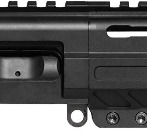 CMMG 94B6829AB Dissent  9mm Luger 6.50″, Left Side Charging Handle, Armor Black, OEM Zeroed Linear Comp, 4.60″ M-LOK Handguard for AR-Platform, Picatinny End Plate