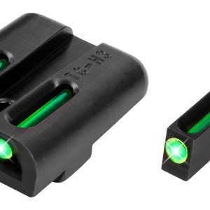 TruGlo TG131ST1 TFO Green/Tritium/Fiber Optic Front Sight-Green/Tritium/Fiber Optic Rear Sight Sig Sauer P-Series #8 Front/#8 Rear