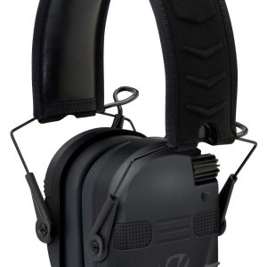 Walker’s GWPRSEQMBT Razor Slim Electronic Muff 23 dB Over the Head Black Polymer