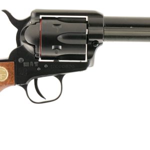 Chiappa Firearms 340053 SAA 1873  Medium Frame 22 LR 6 Shot, 4.75″ Blued Steel Barrel, Blued Steel Frame, Blued Cylinder, Wood Grip, Exposed Hammer