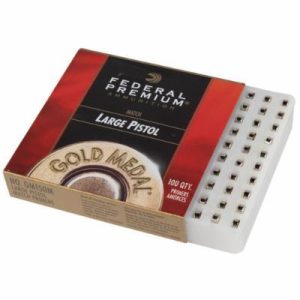 Federal Premium Gold Medal .150 Large Pistol Match Primer Sleeve 100 Ct.