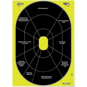 EZ-Aim Allen Non-Adhesive Splash Handgun Trainer Target, Green, 12X18, 15220