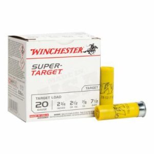 Winchester Super Target 20 Gauge 2-3/4in #7.5 7/8oz Target Shotshells - 25 Rounds #7.5