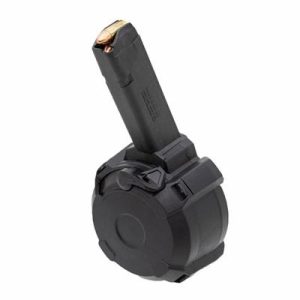 Magpul Industries PMAG D-50 GL9 Glock Pistol Magazine 9mm Luger 50 Round Black 1 Pack Polymer MAG1033-BLK-50RD