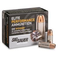 SIG SAUER Elite Performance, 9mm, JHP, 147 Grain, 20 Rounds