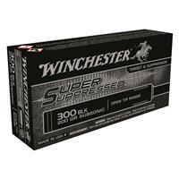 Winchester Super Suppressed .300 AAC Blackout 200 Grain Full Metal Jacket Centerfire Rifle Ammo, 20 Rounds, SUP300BLK