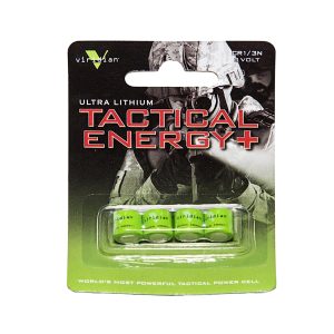 Viridian Weapon Technologies Tactical Energy+, 1/3N Lithium Battery 4-pack, 350-0002