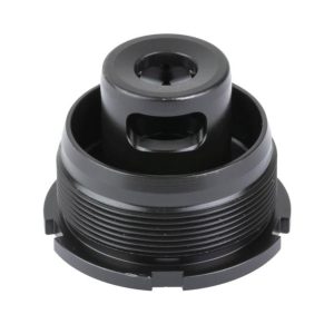 DEAD AIR ARMAMENT Direct Thread Brake Mount, HUB Compatible, .22 Cal, 1/2X28 Thread Pitch, Nitride Finish, Black, DTB323HT