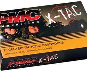PMC Ammunition 556K X-Tac 5.56x45mm NATO 62 Grain Light Armor Piercing Brass Centerfire Rifle Ammo 20 RD box