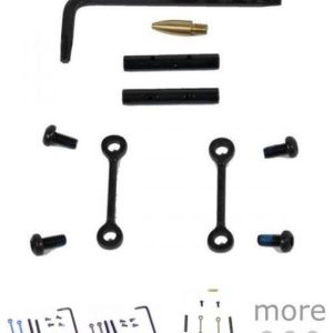 Guntec USA AR-15 Complete Anti-Rotation Trigger/Hammer Pin Set, Black GT-ARP